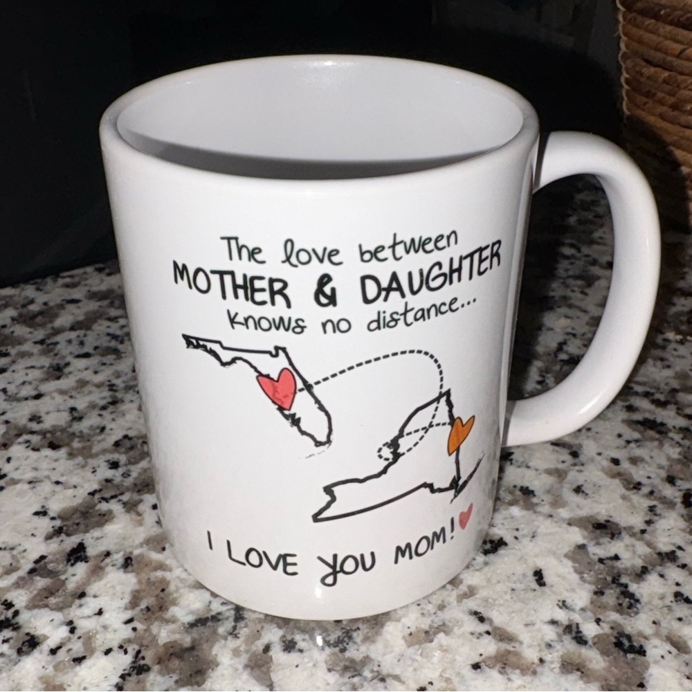Mother & Daughter White Ceramic Mug